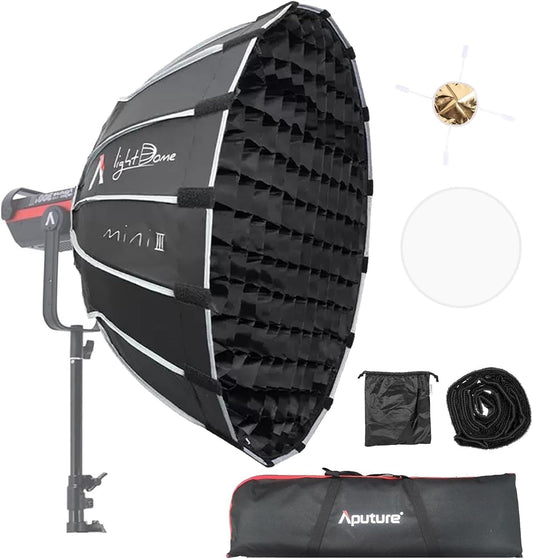 Parabolische Softbox – Reflectorkit – Lichtmodifier – Diffuserset – Studio Softbox – 21,6 Inch – Compact Ondiep Ontwerp – 40° Honingraatraster