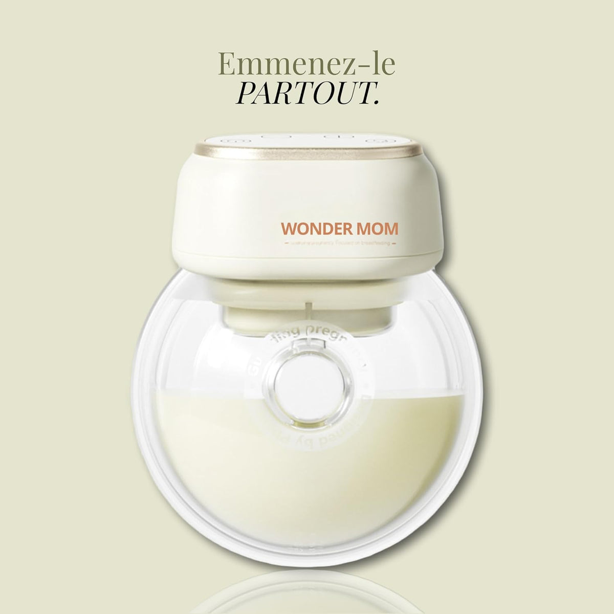 WONDER MOM - Dubbele Elektrische Borstkolf Handsfree, Comfortabel, Stil, Vrouwelijk, Licht en Draagbaar, Touchscreen, Aanpasbaar, Verstelbare Borstkolfkussens, BPA-vrij, Garantie Inbegrepen