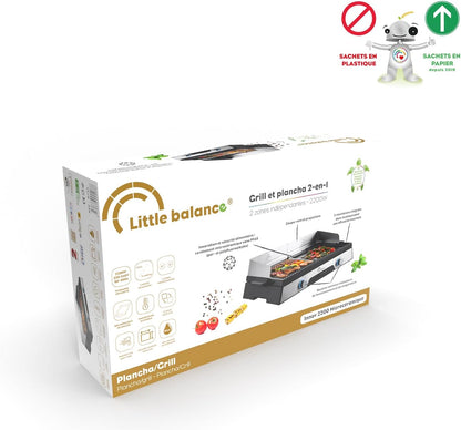 Innov 2200 Elektrische grillplaat - LITTLE BALANCE - 8735 - PFAS-vrij microkeramiek