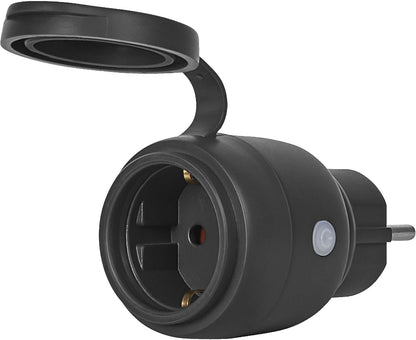 LEDVANCE SMART+ ZigBee Outdoor Plug, compacte buitenstekker met energieverbruikcontrole, maakt conventionele apparaten slim, bestuurbaar via Alexa, Google Home en andere Zigbee-gateways, 4-pack