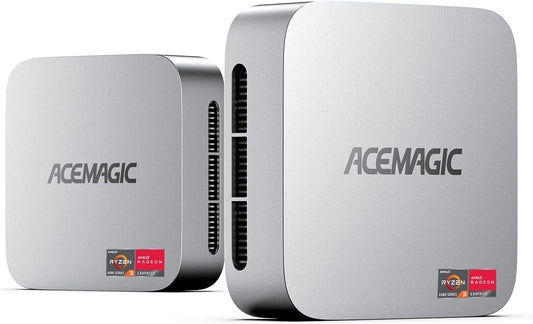 ACEMAGICIAN K1 Mini-pc, AMD Ryzen 4300U, Windows 11 Pro, mini-pc (tot 3,70 GHz), 16 GB DDR4, 1 TB M.2 SSD, mini-computer met RJ45, 4K Triple Display, wifi 5 voor thuis, op kantoor, school