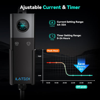 <font dir="auto" style="vertical-align: inherit;"><font dir="auto" style="vertical-align: inherit;">        Mobile Wallbox 22 kW three-phase, EV charger type 2 32 A with T2 cable 5 m, charging station for electric cars, IP66, adjustable current with Schuk