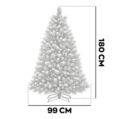 Kerstboom – Kunstkerstboom – Nepspar – Sneeuwboom – Dennenboom – 180 cm Hoog – Brandwerend PVC en PP