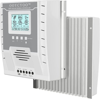 60A Solar Charge Controller MPPT Solar Charge Controller 12V 24V DC 100V Automatische Identificatie, 99% laadefficiëntie Solar Controller voor lithium / GEL / Flooded batterij