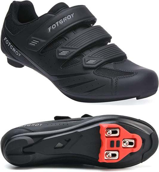 Heren fietsschoenen voor dames, racefietsschoenen met noppen, compatibel met Peloton SPD ARC Look Delta Cleats, uniseks fiets REIT Spin schoenen voor binnen, racefietsschoenen buiten