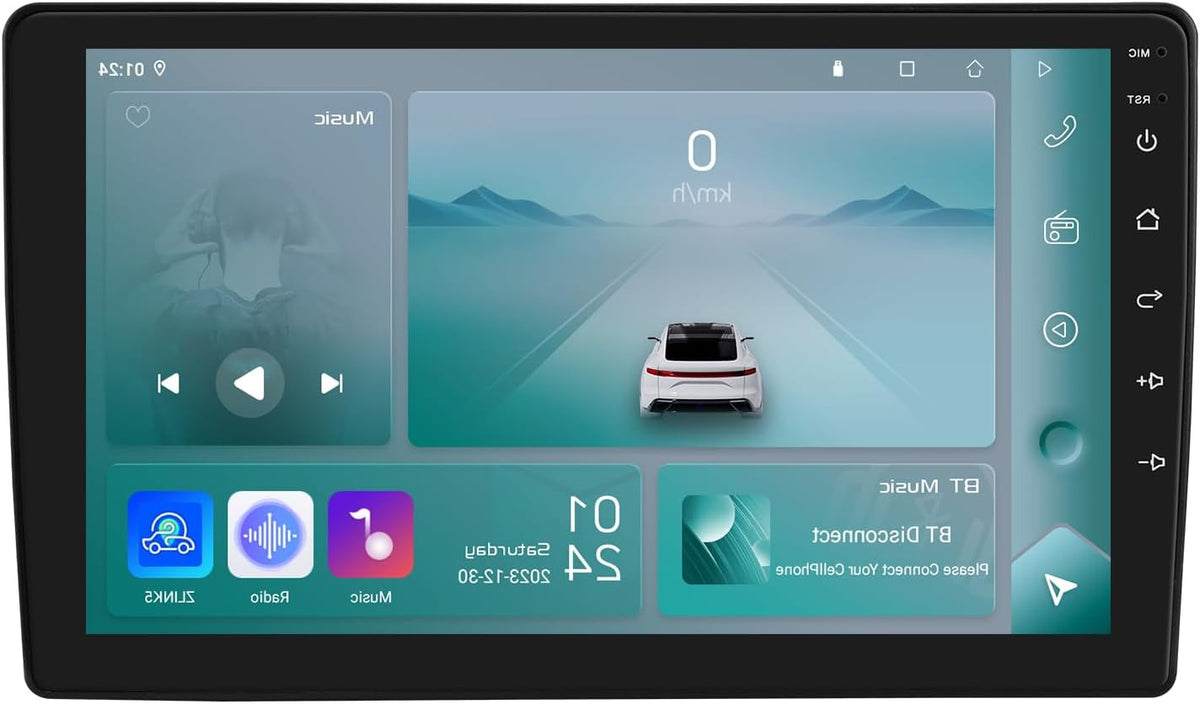 Autoradio – Multimedia Speler – Navigatiesysteem – Carplay Unit – Android Auto Systeem – 9 Inch Android 13 Touchscreen – GPS Navigatie Met WiFi Bluetooth