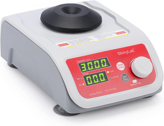 Digitale Vortex Mixer – Vortexer – Labmixer – Samplemixer – Laboratoriummixer – 200-3000 Tpm – Digitale Weergave Van Snelheid En Tijd