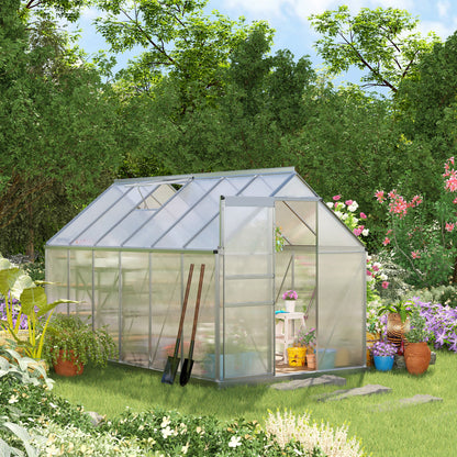 Tuinkas – Kweekkas – Serre – Plantenkas – Transparant – Aluminium Frame – 7,1 m² – Verstelbare Ventilatie