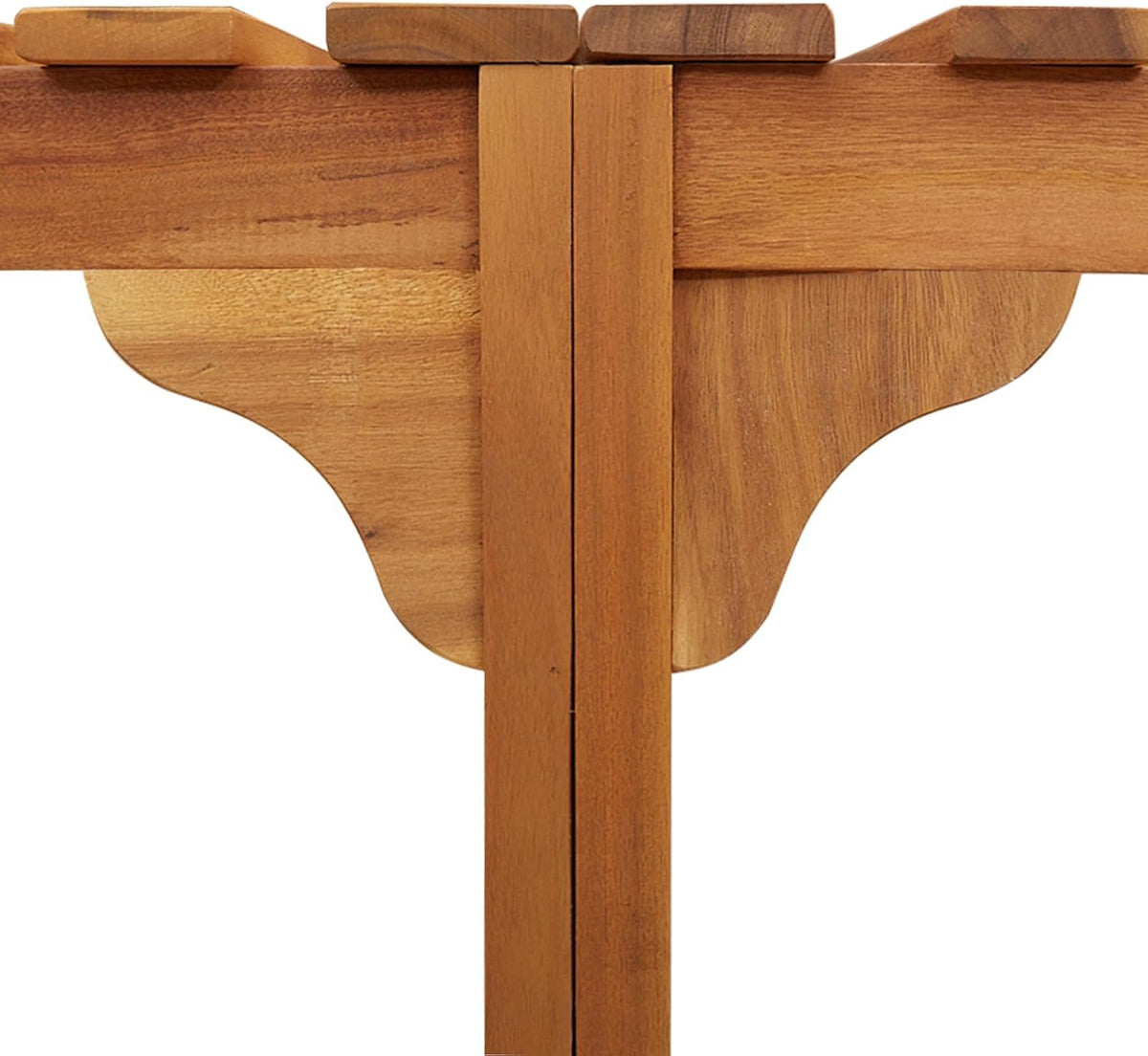 Gecheer Hot Tub Enclosure Surround, functional removable panels Ø255 cm solid wood acacia for outdoor use 3334766 - QUORE