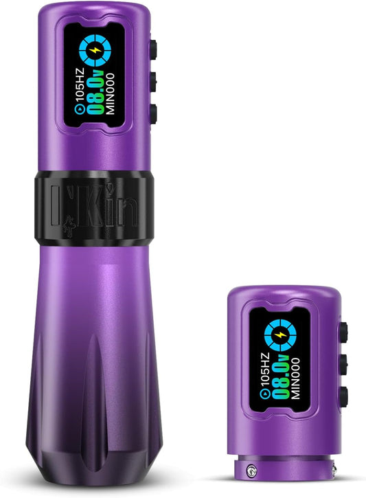 Draadloze Tatoeagemachine – Tattoo Pen – Tattoo Gun – Tatoeëerstift – Tattoo Machine – Borstelloze Motor – Ergonomisch Handvat 39 mm – 4,5 mm Slaglengte – 2 x 1600 mAh Batterijen