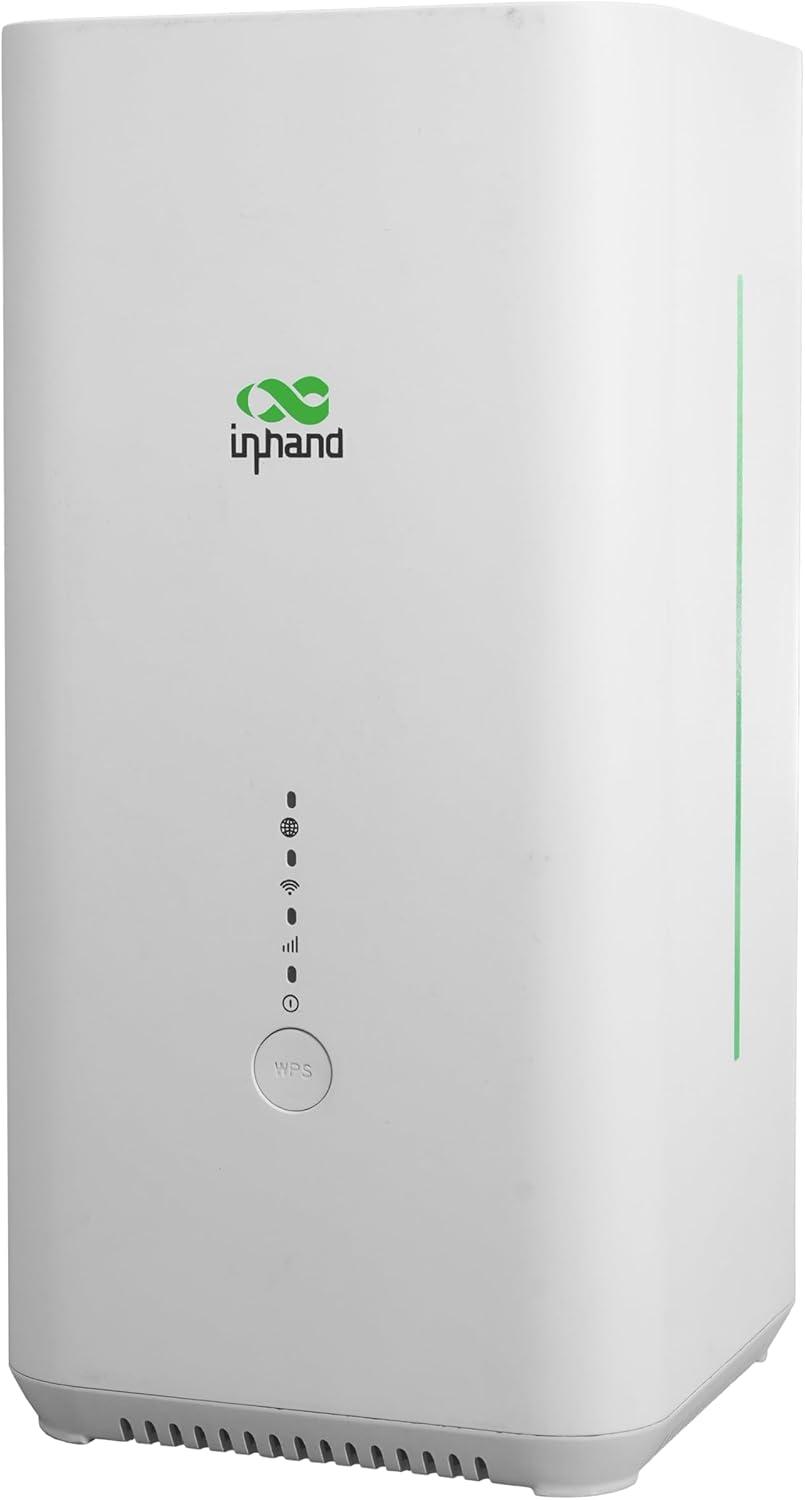 InHand Networks CPE 5G Router AX3000 Wi-Fi 6,5G SA/NSA: MAX.DL 3,4 Gbit/s, ingebouwde 8 antenne, 2 x 2 MIMO, VPN router, automatische foutomschakeling, firewall 3L, app/beheerde cloud, Qualcomm CPU