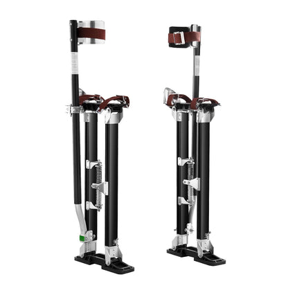 VEVOR Werkplekken van aluminiumlegering, verstelbare hoogte van 61-101,6 cm, voor schilders, draagvermogen 103 kg, gipsplaten, voetmaat 27-29 cm, voor schilderen, decoratie, zwart