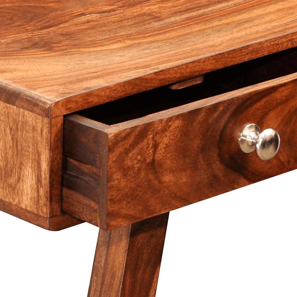 vidaXL Wall table with 3 drawers 76 cm solid sheesham wood