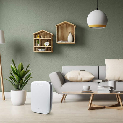 Luchtreiniger – Luchtzuiveraar, Luchtfilter, Luchtzuiveringsapparaat, Ionisator – Voor Ruimtes Tot 80 M² – 5-Traps Filtering Met True HEPA – Stil 16-45 dB Met Nachtmodus