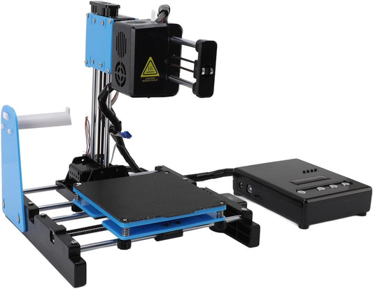 3D Printer Klein 3D-printer voor beginners Ondersteunt printen met één muisklik, 3D-printmachines met PLA-filament 10-40 mm/s Drukgrootte 100x100x100 mm (EU-stekker)