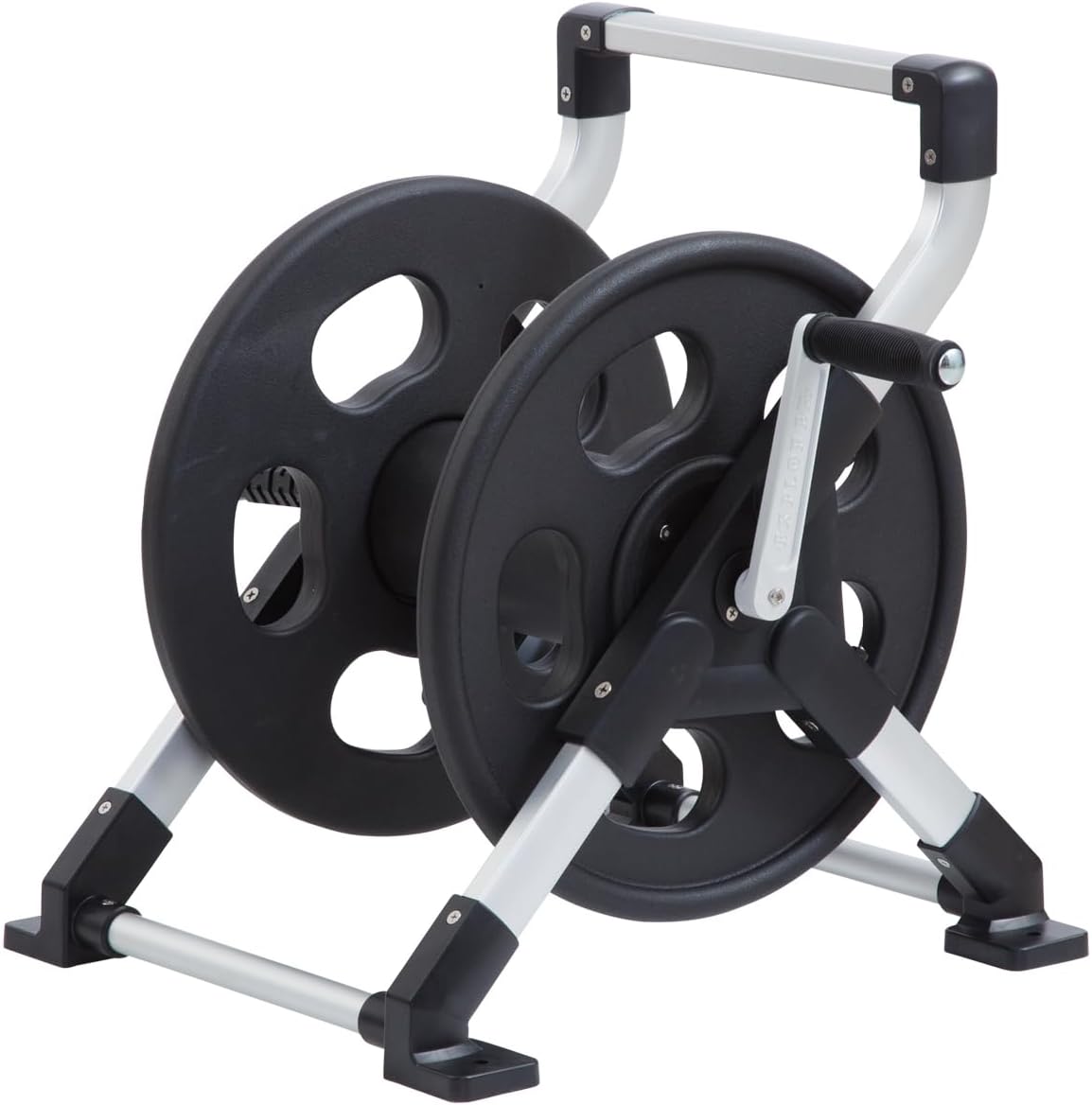 Slanghaspel – Tuinslanghouder – Tuinslangoproller – Waterslanghaspel – Slangrol – Geanodiseerd Aluminium Frame – Geschikt Voor 150 Voet Slang