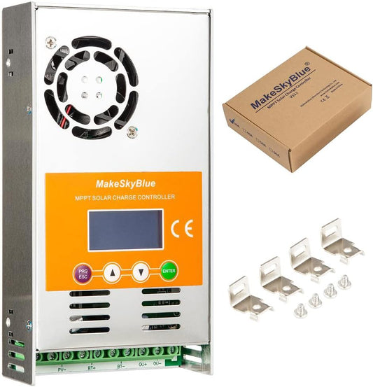 60A MPPT laadregelaar op zonne-energie, max. 160 V, stationaire spanning 2800 W, PV vermogen, voor 12 V/24 V/36 V/48 V batterijsystemen