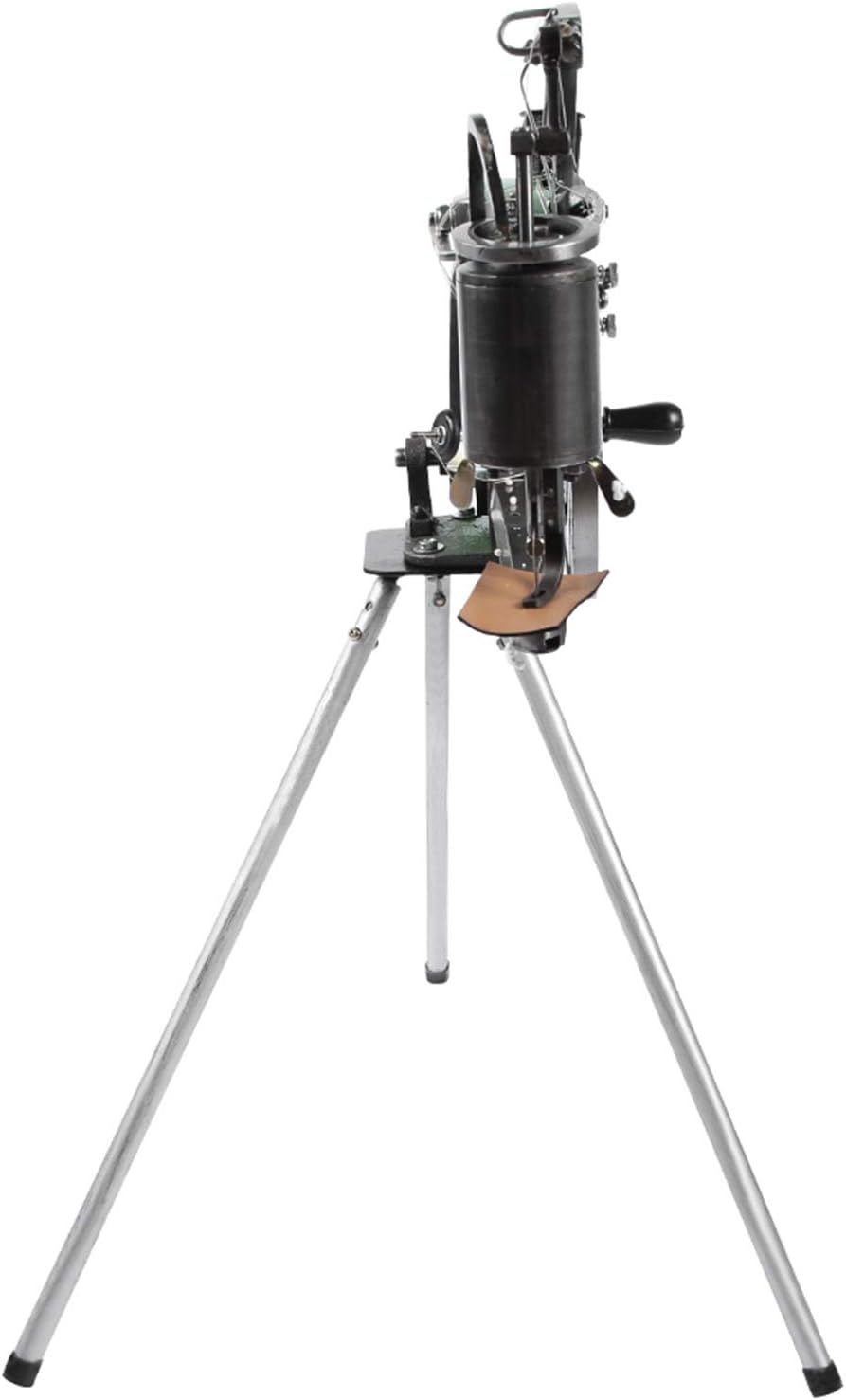Handmatige naaimachine voor schoenmakers – Schoenreparatiemachine – Halfautomatische naaimachine – Naaimachine voor leer en rubber – Reparatiemachine voor schoenen – Verstelbare naaldafstand 6 mm – Naaidikte tot 5 mm