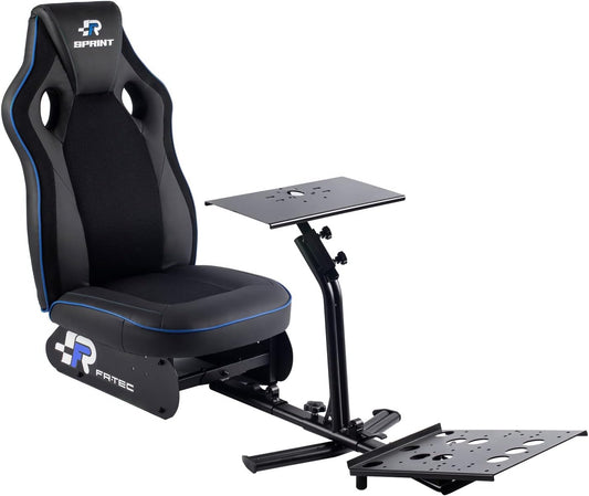 FR-TEC Cockpit Simracing, sportstoel simulatie rijden, esports racing, playseat met stalen frame en zitting van kunstleer met ademende stof