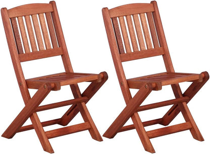 Furniture sets Patio furniture Lounge Garden furniture set Bistro Set for children 3-pcs. Solid eucalyptus wood - QUORE