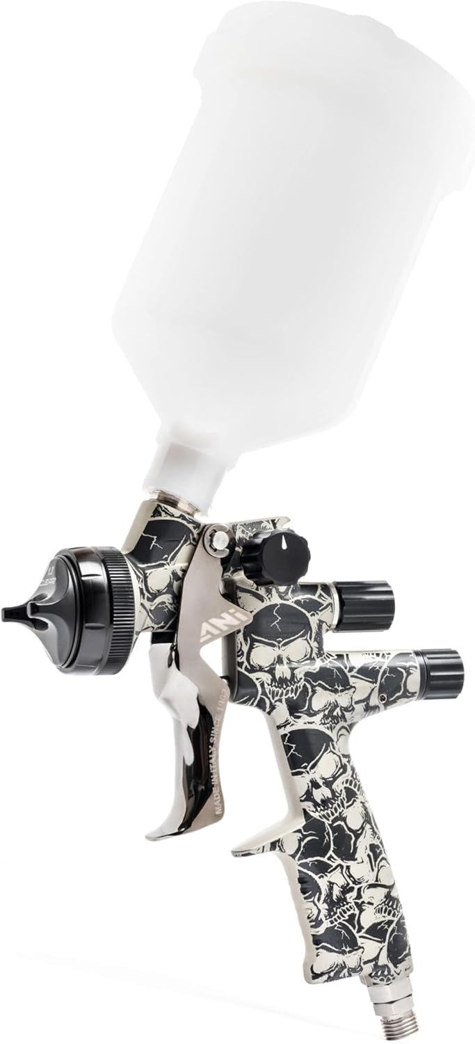 Air Pressure Spray Gun – Verfspuit – Spuitpistool – Lakspuit – HVLP Spuit – 1.3 mm Nozzle – Transparante Luchtkap – Verstelbare Spuitmodi