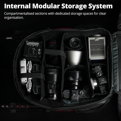 Camerarugzak – Fototas – Fotorugzak – Cameratas – DSLR/SLR Rugzak – Zwart – 25L+3L Inhoud – 12 Vakken, Laptopvak en Statiefhouder