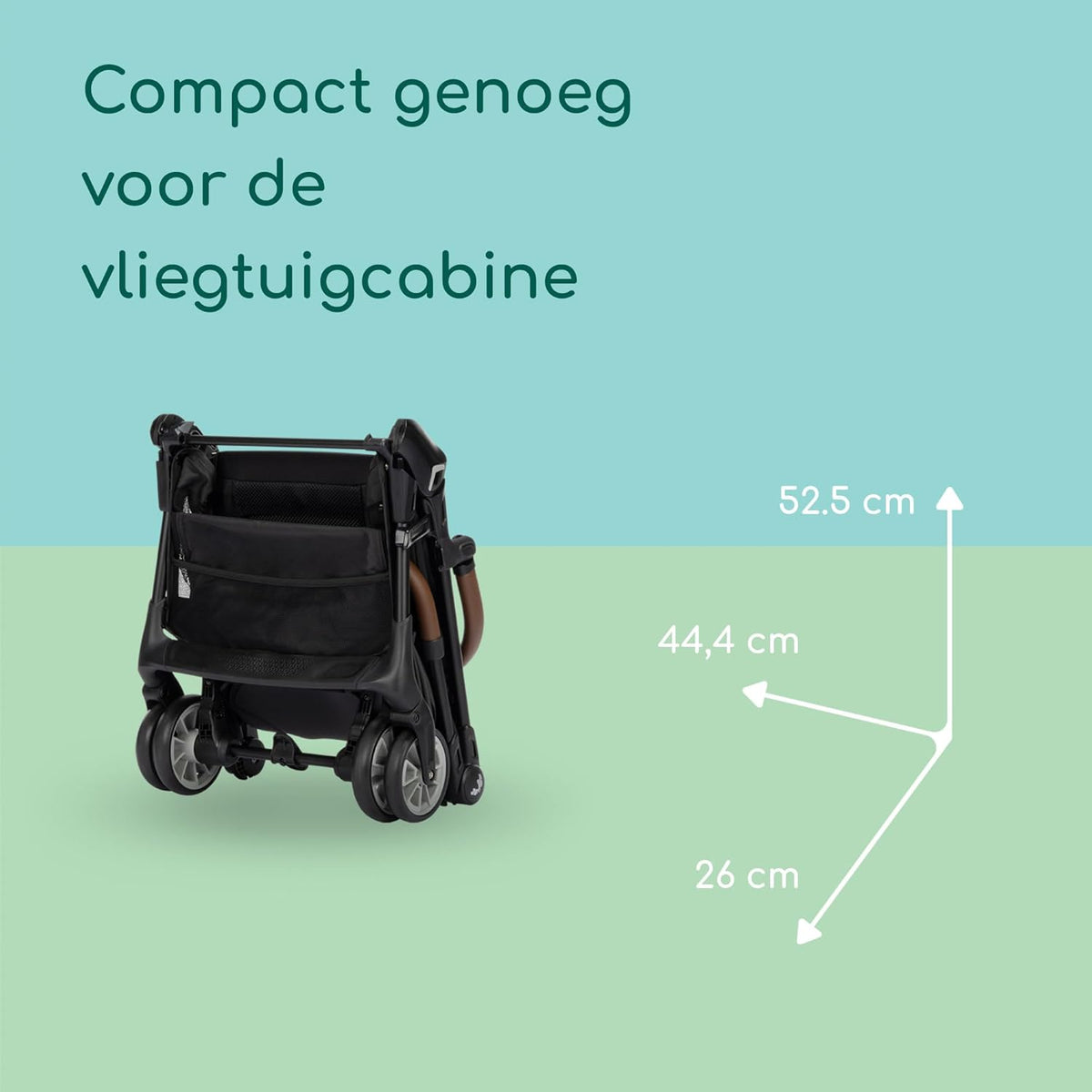 Bebeconfort Zephir Compact Baby Stroller 0-4 Years (Max 22 kg), Lightweight Travel Pram (5.6 kg), Airplane Cab, Flat Reclining and Tilting Storage Basket, Mineral Graphite - QUORE