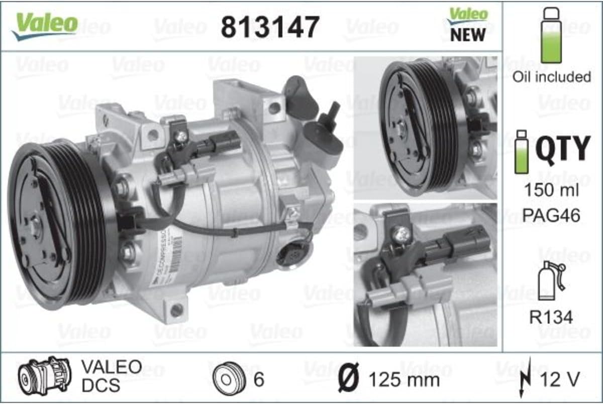 Valeo 813147 Compressor, airconditioning