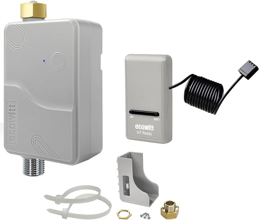 ECOWITT Watertimer WFC01, automatisch tuinirrigatiesysteem met app, tuinirrigatie met wifi, gateway GW1200, IP66 waterdichte besturing, irrigatieklok, watertimer voor landbouw