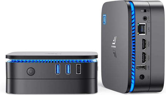 NiPoGi AK1PRO Mini PC Ιntel Celeron N5105 (tot 2,9 GHz),16GB RAM 512GB ROM Mini Desktop PC, Micro Computer, 4K UHD Dual Display/WiFi 5/BT4.2/Gigabit Ethernet/2x HDMI voor Kantoor,Bedrijf,Thuisbioscoop