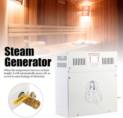 Naroote Linxiaojix Badstoomgenerator, 4,5KW 220V stoomgenerator Douchesauna Stoombadverwarmer voor thuissauna SPA
