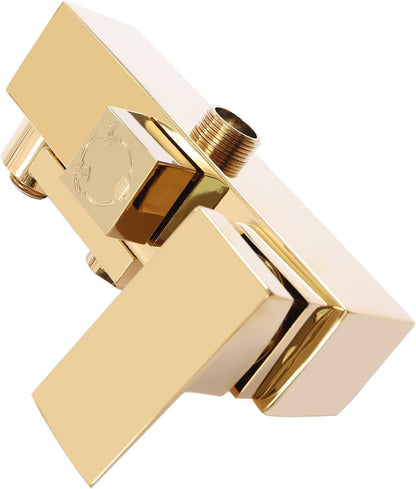 Regendoucheset Gouden Doucheset Douchekop Douchesysteem Retro Douche – Verstelbare Hoogte 80-113 cm – Koper & Roestvrij Staal