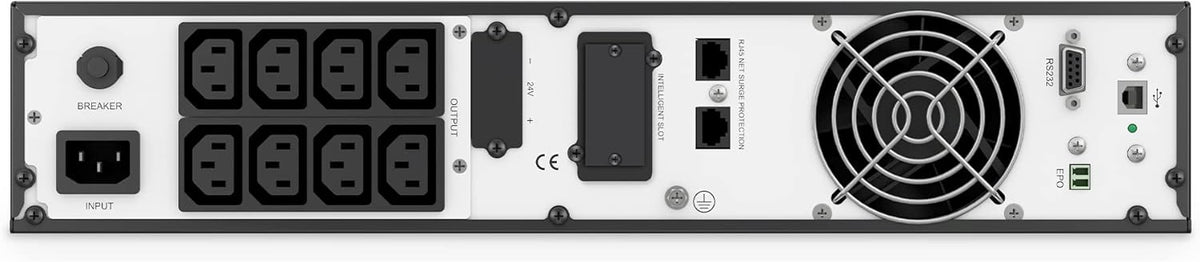 UPS – Ononderbroken Voeding – Noodstroomvoorziening – Noodvoeding – Back Up Voeding – 1000 VA / 1000 W – 19 Inch 2U Rackmontage