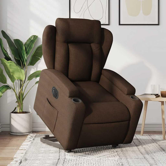 Relaxstoel Met Opstahulp – Elektrische Relaxstoel – Tv-Stoel – Ligstoel – Relaxfauteuil – Elektrisch Kantelsysteem – Maximaal 135 Graden – Comfortabele Stofbekleding