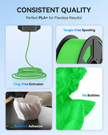 PLA filament – 3D printer filament – 3D printmateriaal – 3D filament – PLA+ filament – 1,75 mm diameter – 11 kg set – Sterke Taaiheid – Hoge Maatnauwkeurigheid +/- 0,02 mm