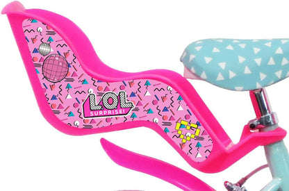 Denver Bike 14 LOL stadsfiets voor meisjes, 35,6 cm (14 inch), staal, roze/turquoise/wit