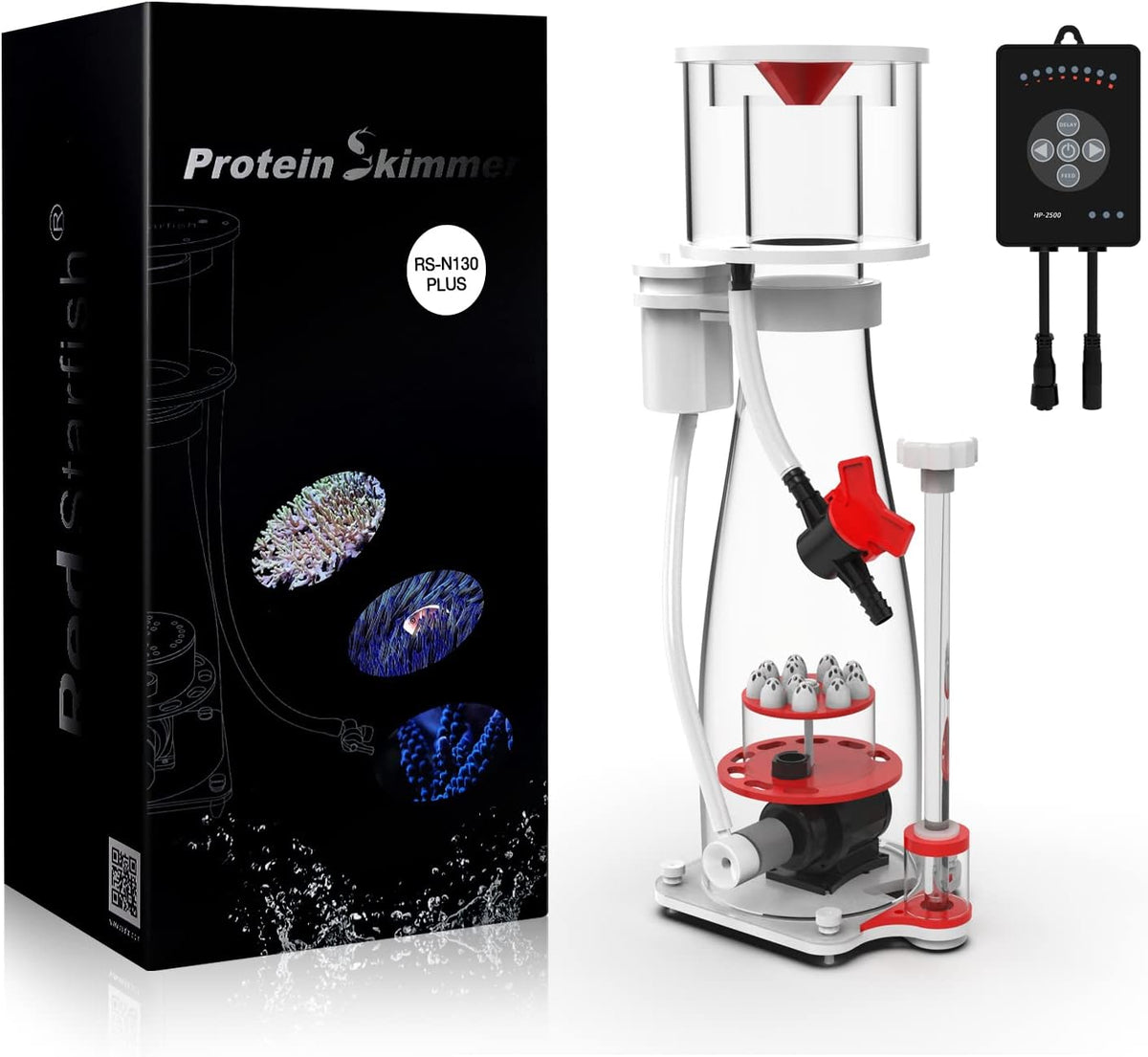MagTool Aquarium in-Sump DC Protein Skimmer, met regelbare DC Pinwheel pomp voor maximaal 30-120 Gal Reef Tank (N130 Plus)