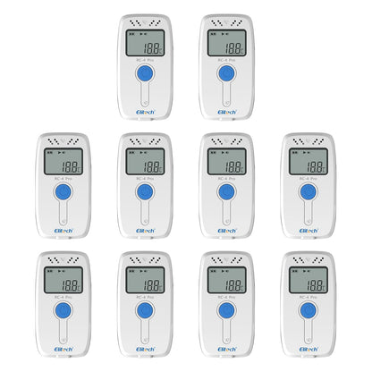 Elitech Data logger Temperatuur Data Recorder, Met Externe Temperatuursensor RC-4 10PCS