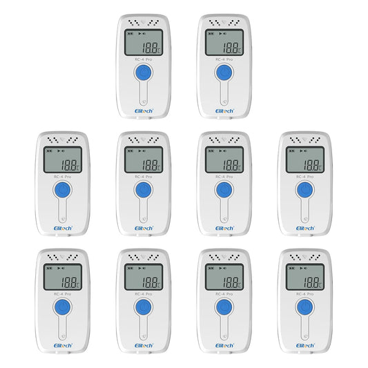Elitech Data logger Temperatuur Data Recorder, Met Externe Temperatuursensor RC-4 10PCS