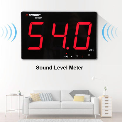 30~130dB geluidsniveaumeter, digitale decibelmeter met 9,6 inch LCD-scherm, nauwkeurigheid 1,5dB, wandmontage
