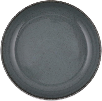 Elegante 16-delige dinerset, turquoise porselein, inclusief 4 borden (24 cm), dessertborden (21 cm), borden (20 cm), kommen (15 cm), vaatwasmachinebestendig en magnetronbestendig