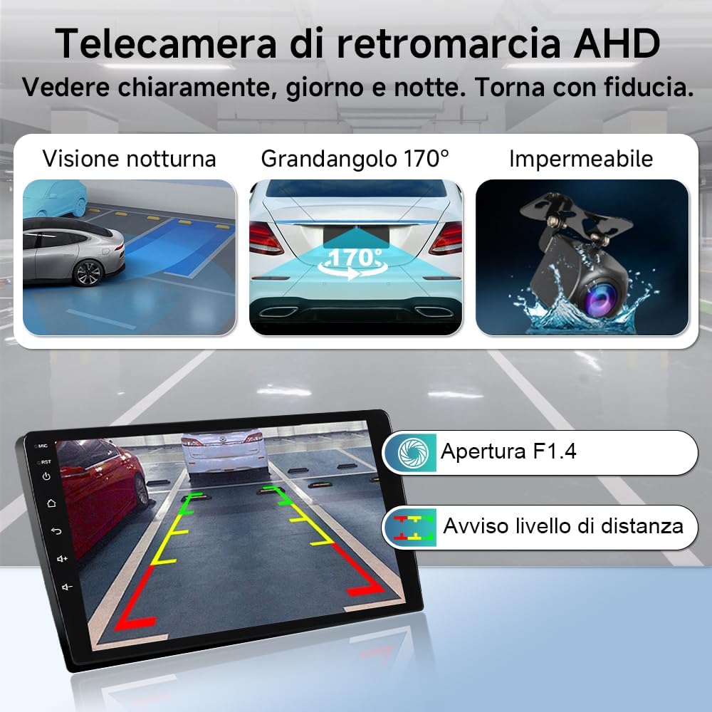 Autoradio, Android 15, 4 + 64 GB, 9 inch touchscreen, met draadloze Carplay, Android auto, Bluetooth 5.4, wifi, 6 GPS-navigator, stereo voor Renault Captur MK1 2013-2019 auto tablet