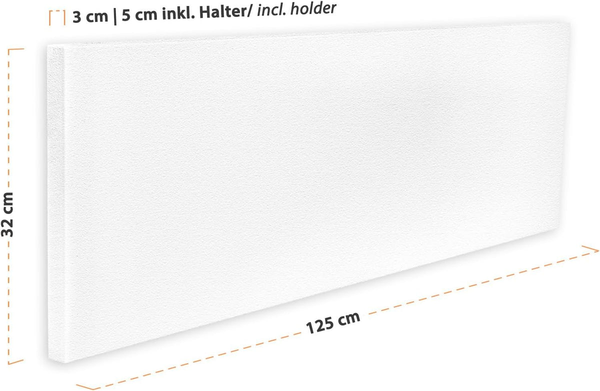 Elektrische verwarming, infraroodverwarming 330 W, 125 x 32 cm, voor badkamer.