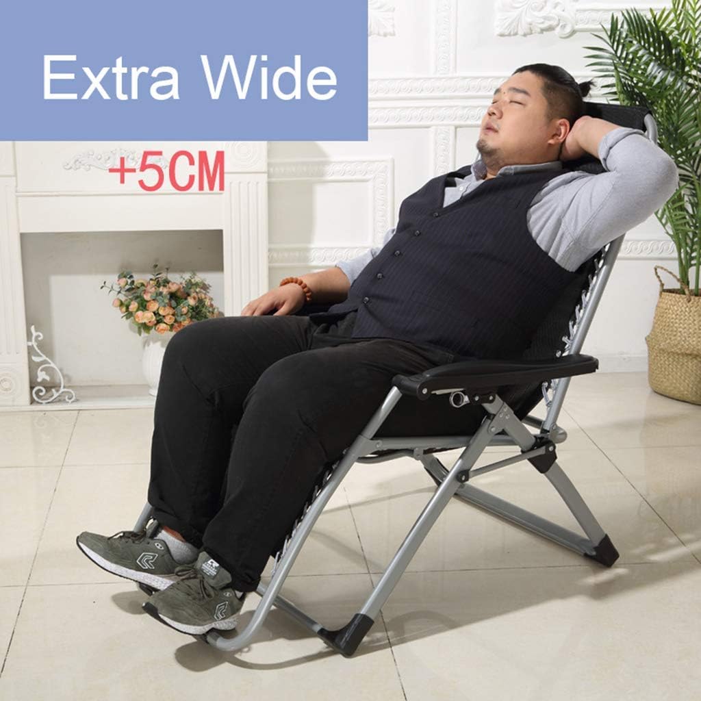 Balcony Office Relaxer Armchairs Zero Gravity Chairs Sun Loungers Sunbed Foldable Super-width Sun Lounger Beach Garden Chair with Cushions for Outdoor Patio, Brown - QUORE