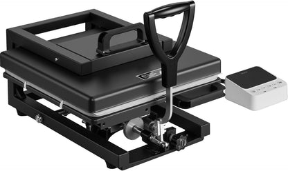 VEVOR Hybride warmtepers, 15 x 15 inch, 8-in-1 multifunctioneel, snel en gelijkmatig opwarmen, gloednieuw gepatenteerd ontwerp, eenvoudig te bedienen, sublimatiepersmachine voor T-shirts, mokken