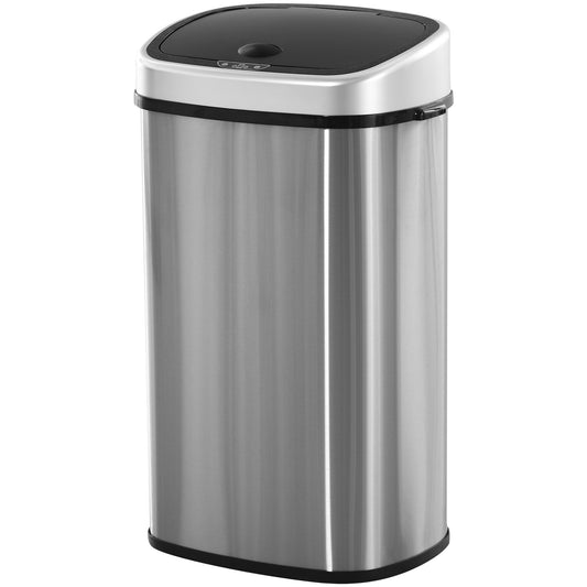 Prullenbak Sensor – Sensorprullenbak – Afvalbak – Touchprullenbak – Afvalemmer – 58 Liter – Waterdicht RVS Met Bewegingssensor