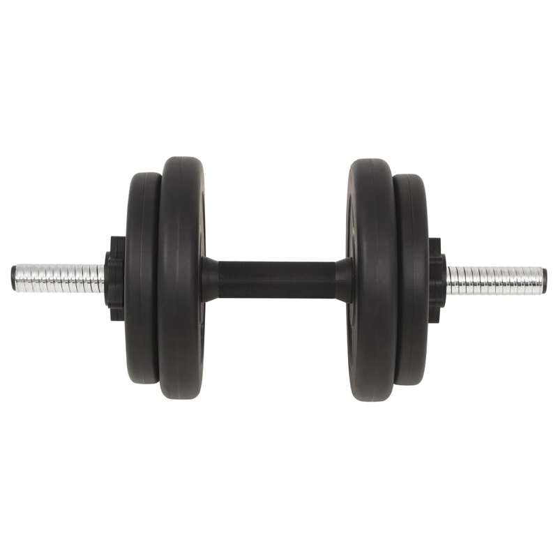 Halterset – Dumbbells – Halterstang – Fitness Gewichten – Krachttraining Set – Verstelbaar Tot 30 Kg – Duurzame Cement Schijven