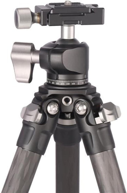 LEOFOTO Carbon driepootstatief LS-224C Ranger + Ballhead LH-25 + korte middenkolom DC-222C