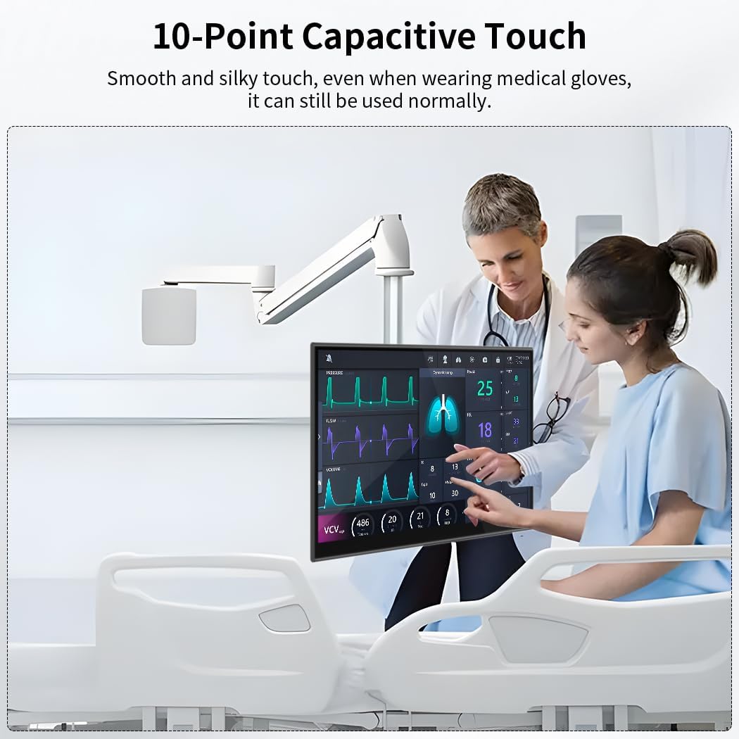 16" 2K 2560 x 1600 Capacitive Touchscreen, 10-Point Capacitive Touchscreen, HDMI/USB C/Mini DP Interface, Integrated Speakers, VESA, Commercial Display - QUORE
