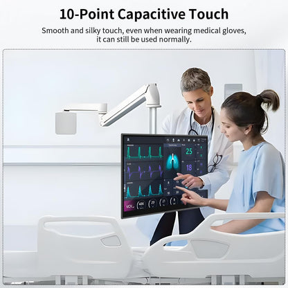 16" 2K 2560 x 1600 Capacitive Touchscreen, 10-Point Capacitive Touchscreen, HDMI/USB C/Mini DP Interface, Integrated Speakers, VESA, Commercial Display - QUORE